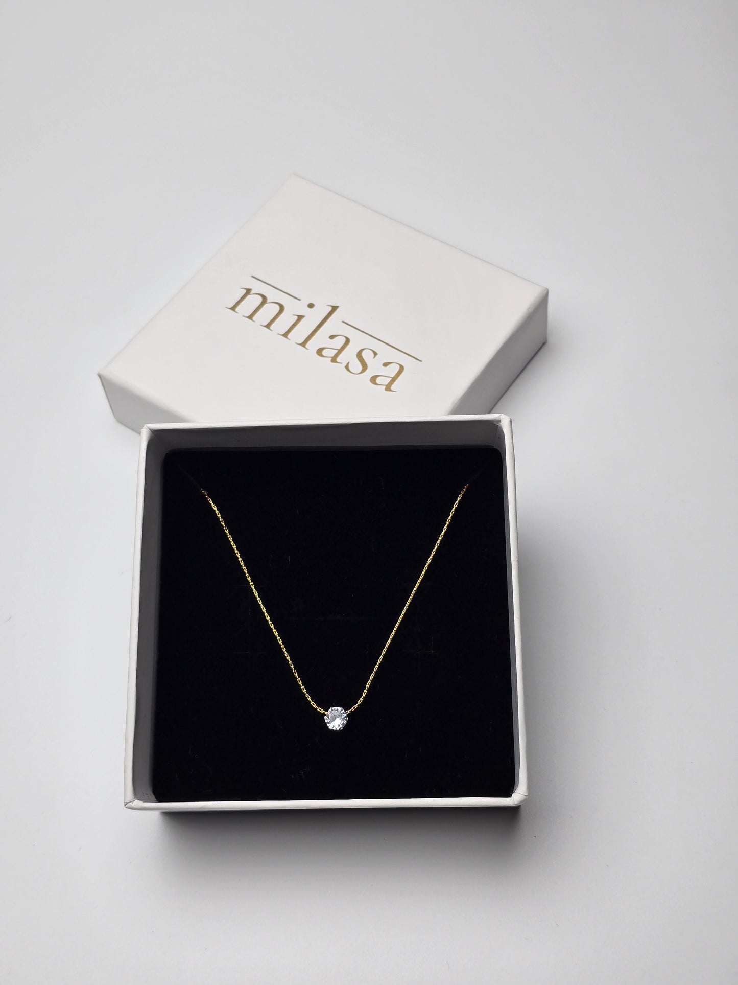 Aurelle Solara Solitaire Necklace
