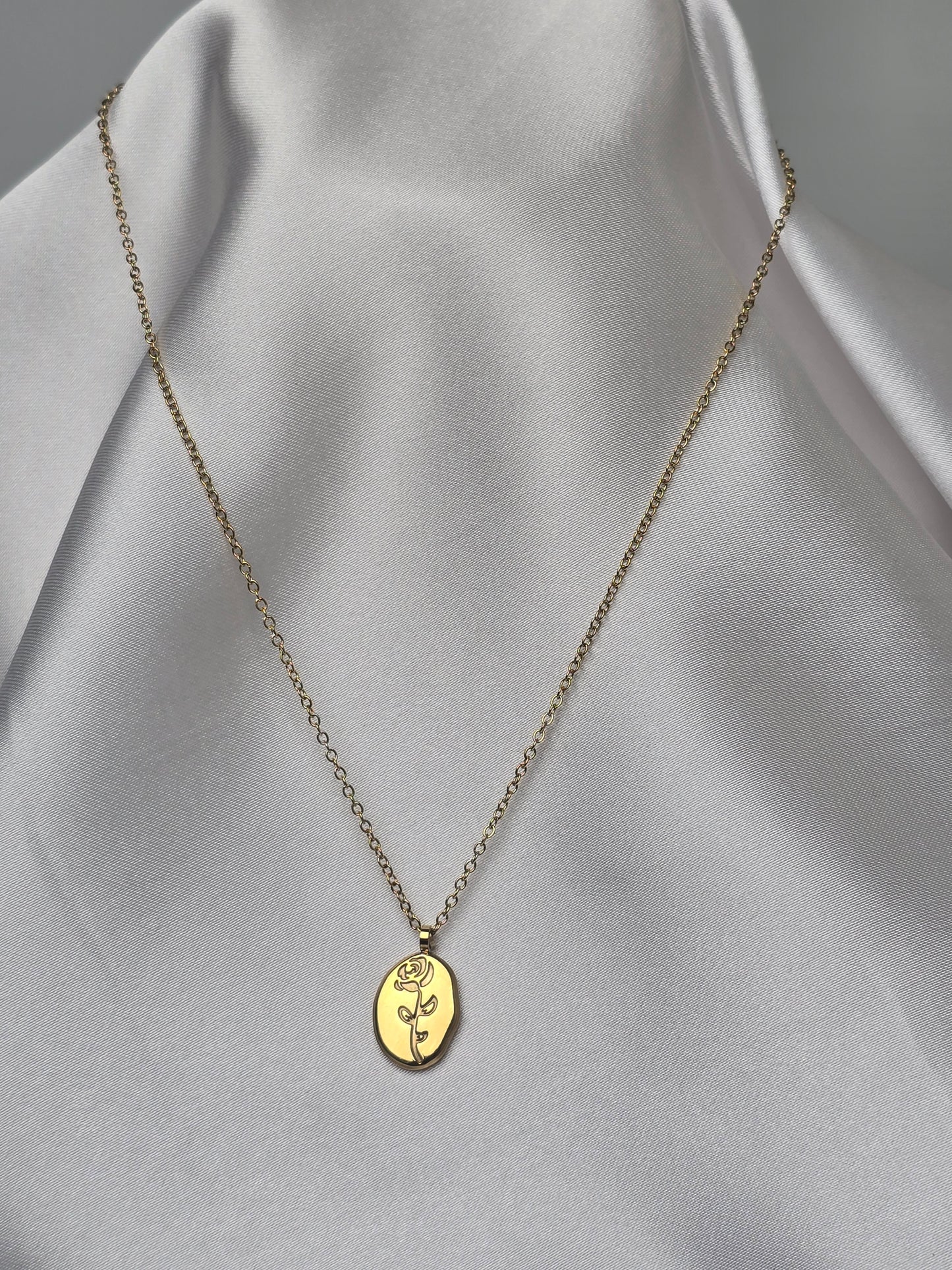 Aurelle Roselle Cameo Necklace