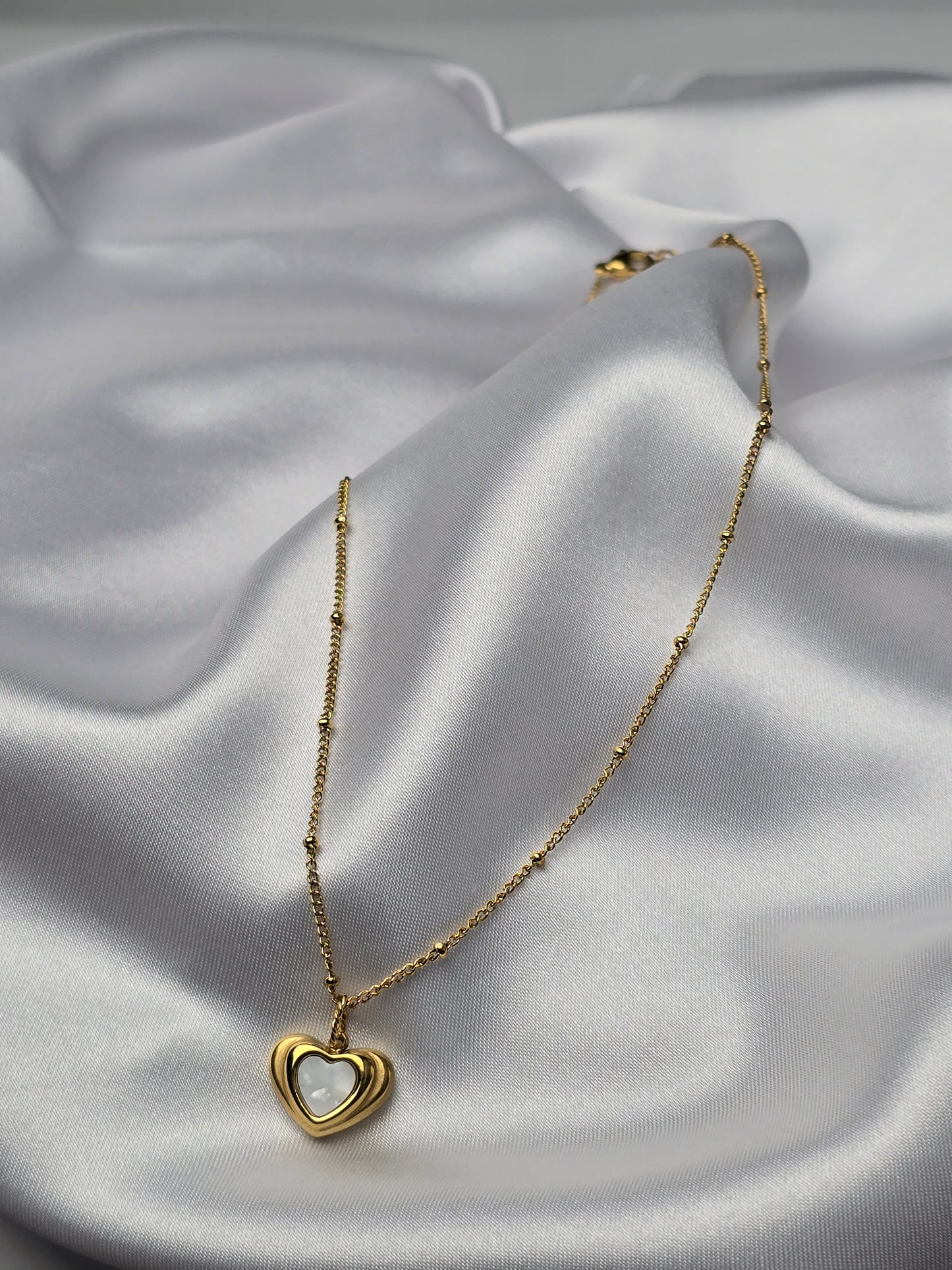 Aurelle Noire Enamel Necklace