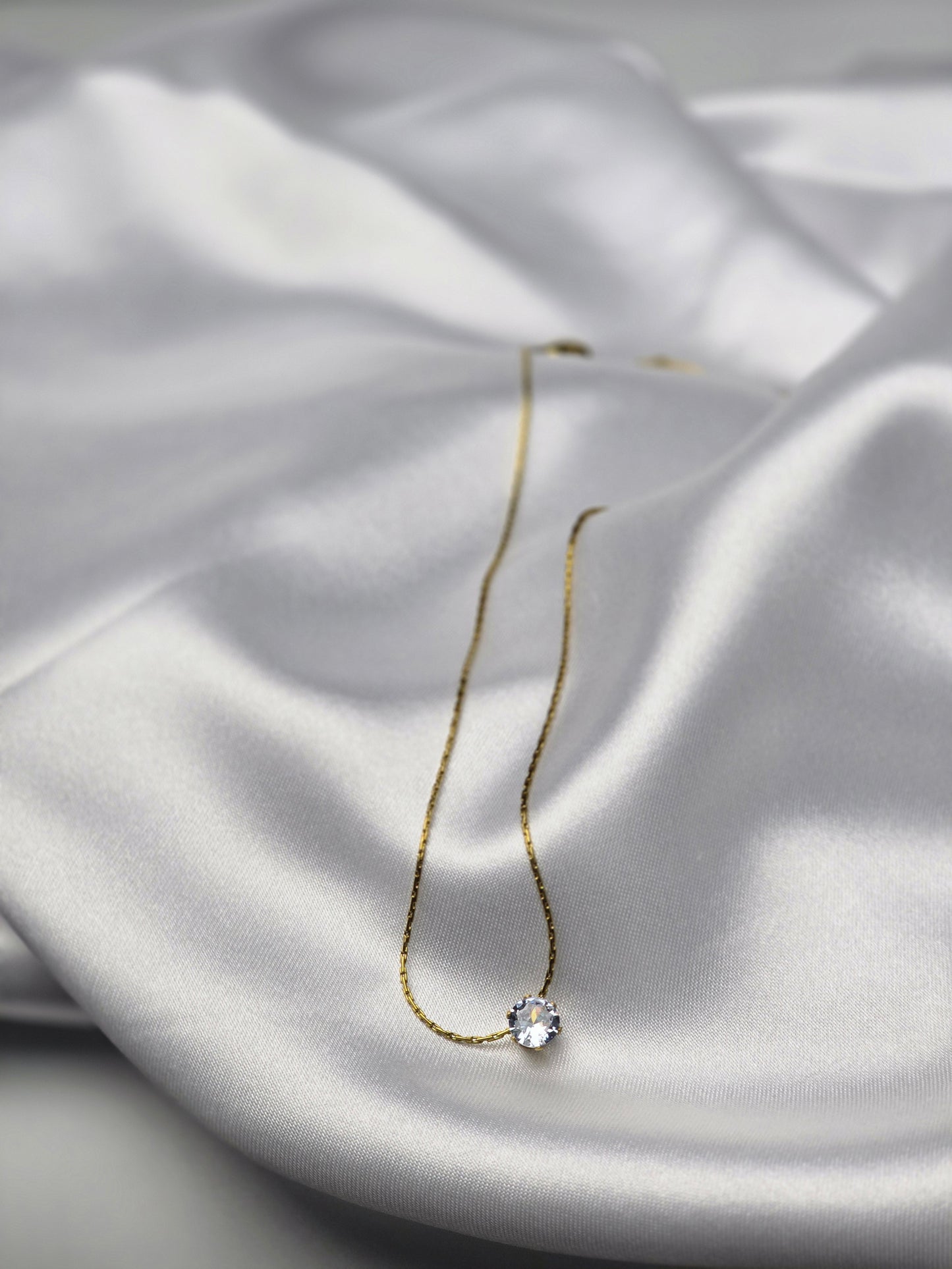 Aurelle Solara Solitaire Necklace