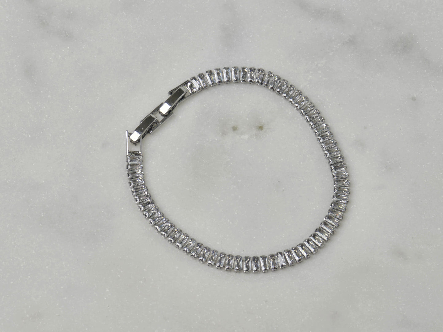 92.5 Sterling Silver Tennis Bracelet