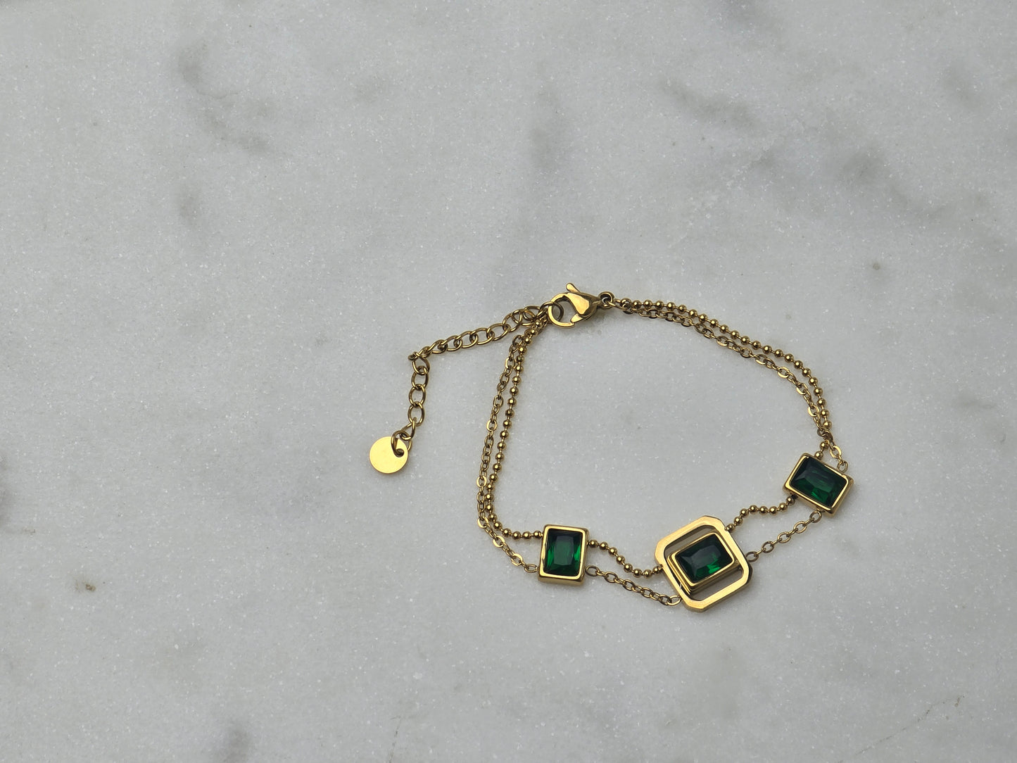 Green Cubic Zirconia Bracelet