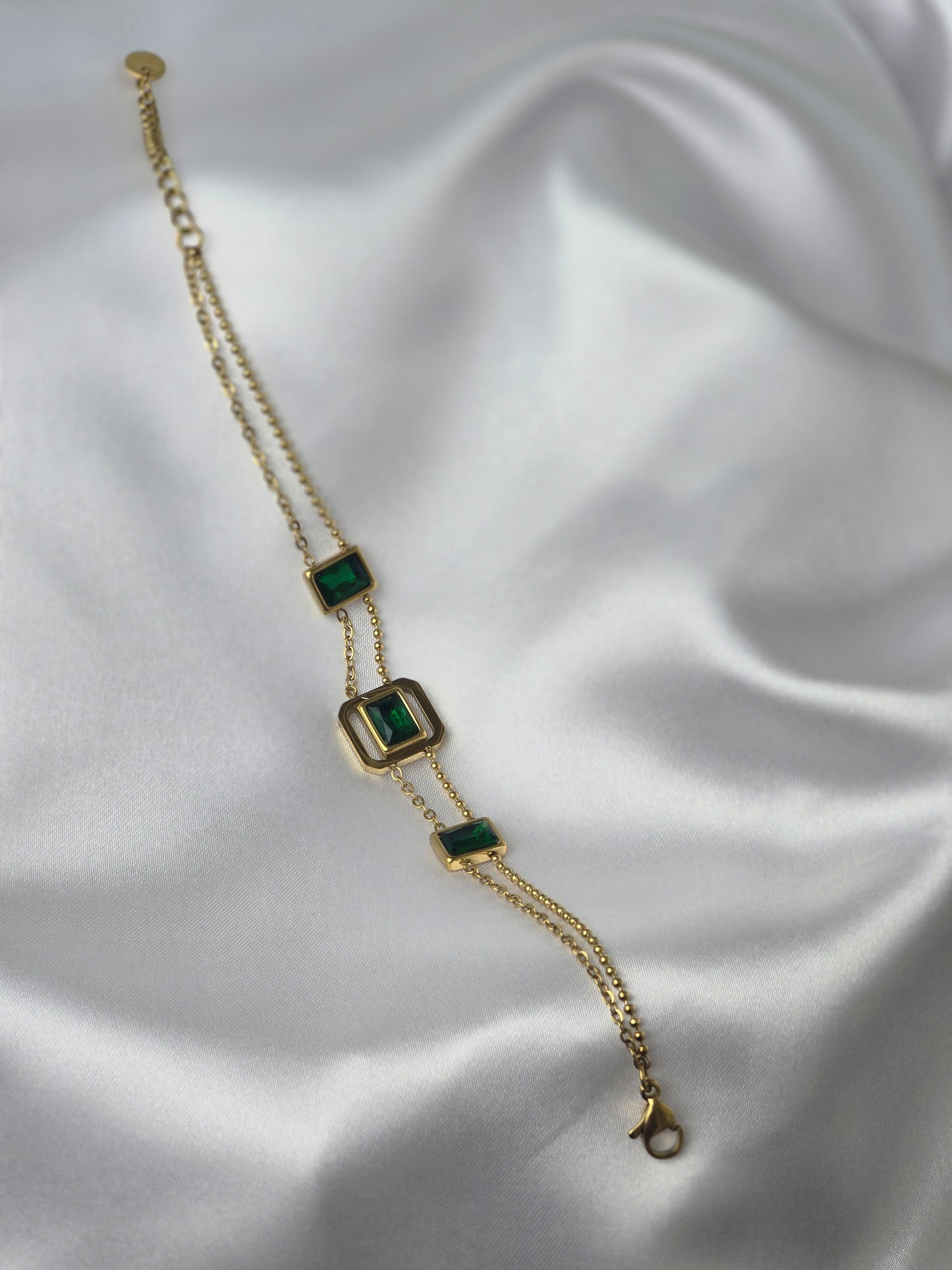Green Cubic Zirconia Bracelet