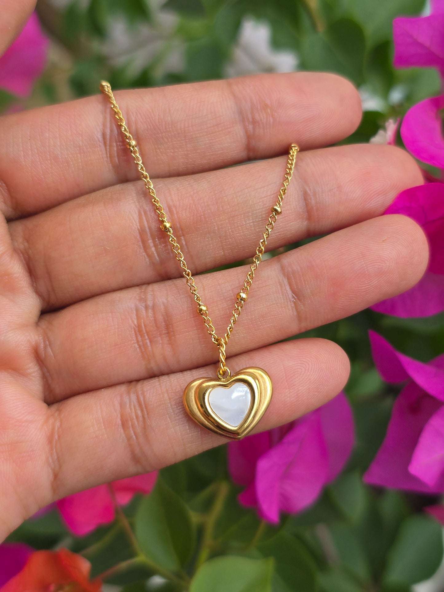 Aurelle Noire Enamel Necklace