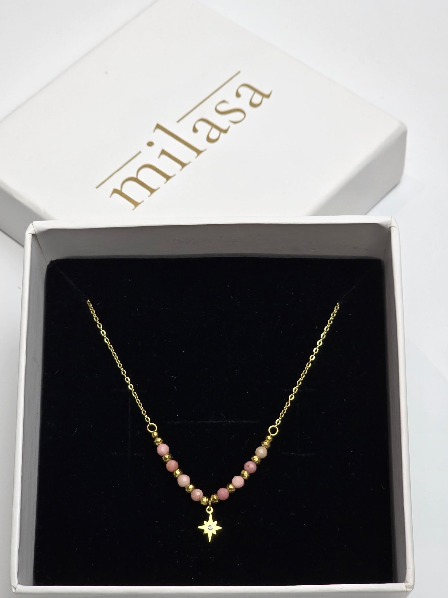 Elysian Pink Bead Necklace