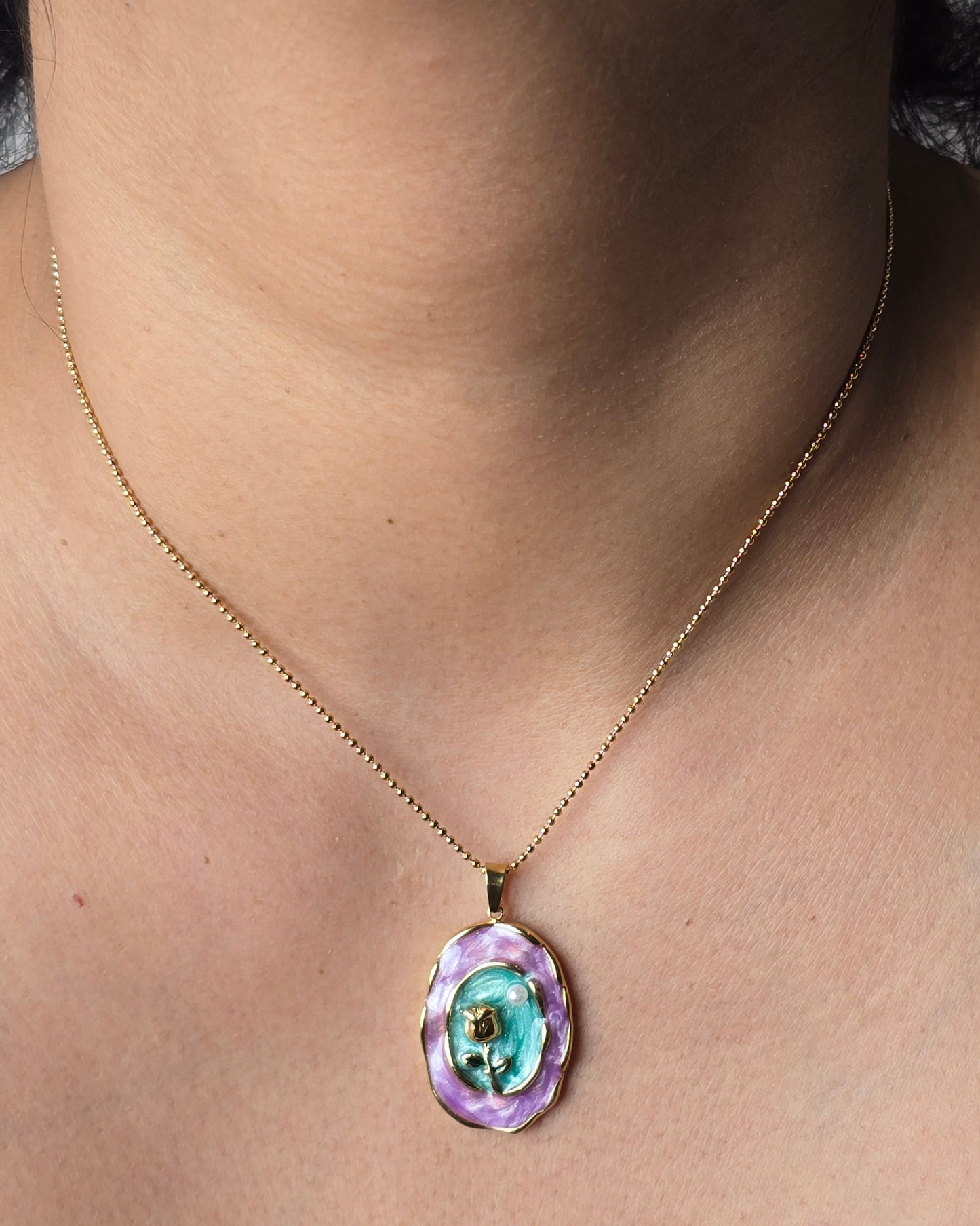 Aurelle Rose Bloom Pendant