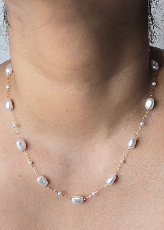 Elysian Pearl Chain Necklace