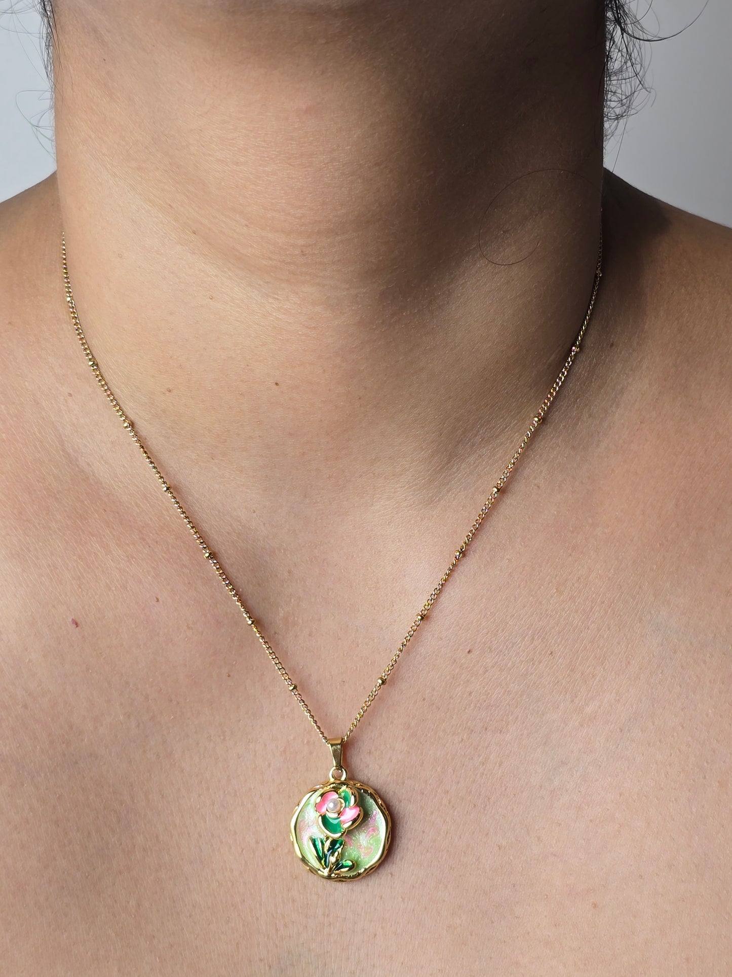 Aurelle Green Meadow Pendant