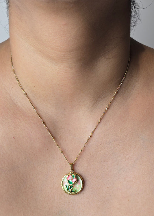 Aurelle Green Meadow Pendant