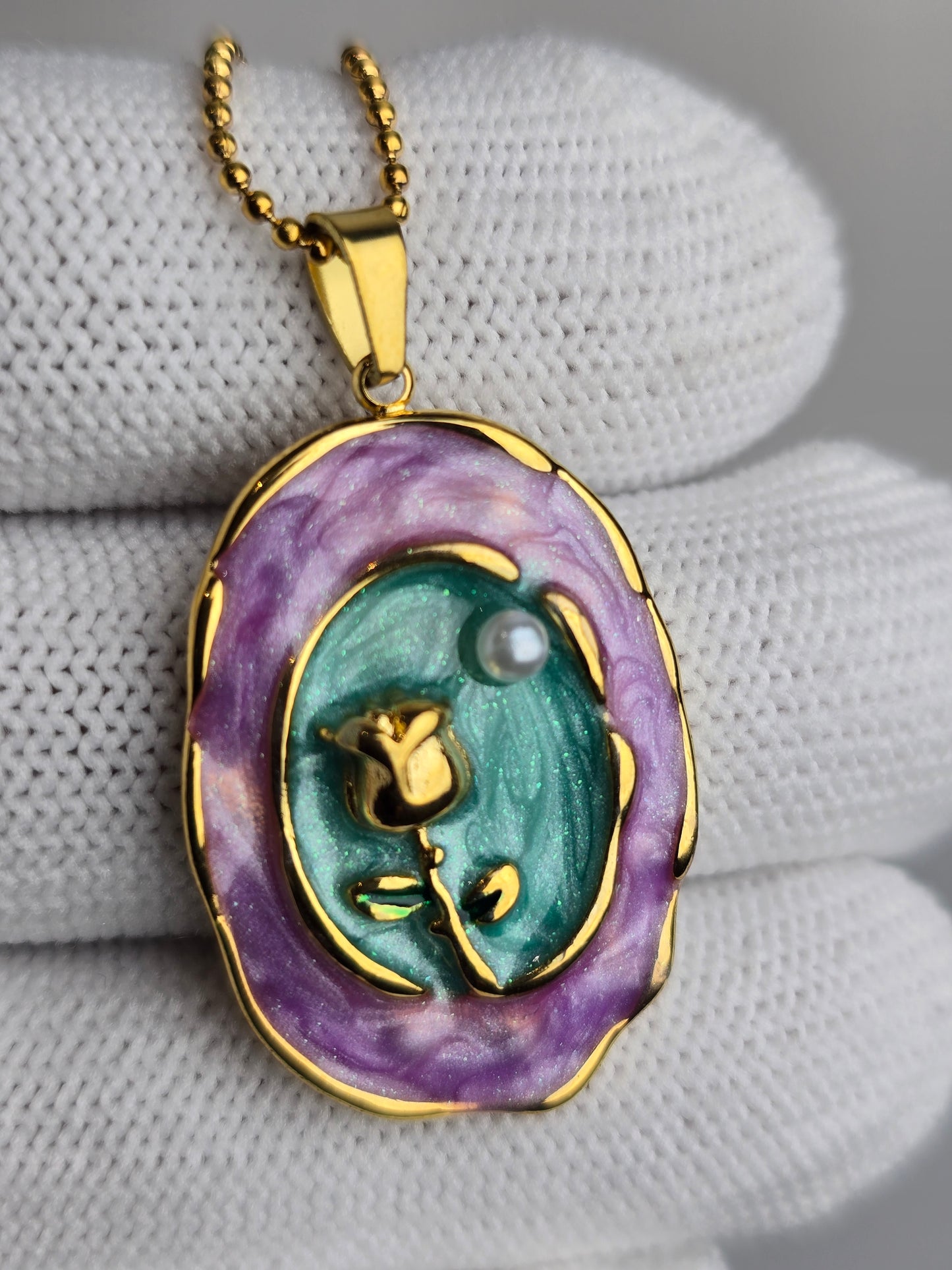 Aurelle Rose Bloom Pendant