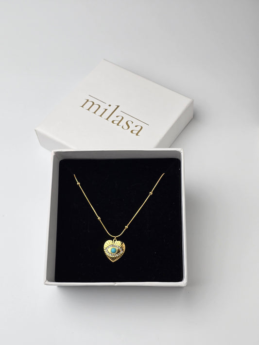 Aurelle Aegis Heart Necklace