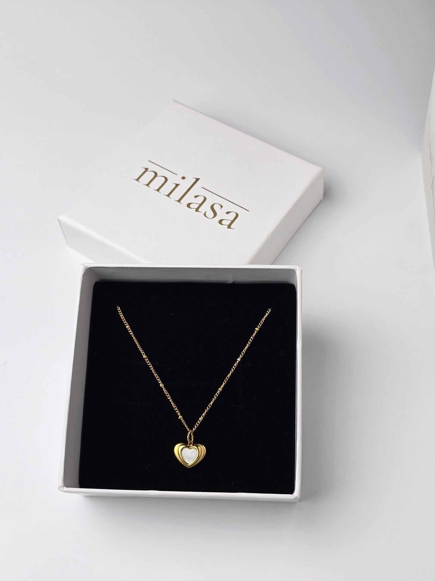 Aurelle Noire Enamel Necklace
