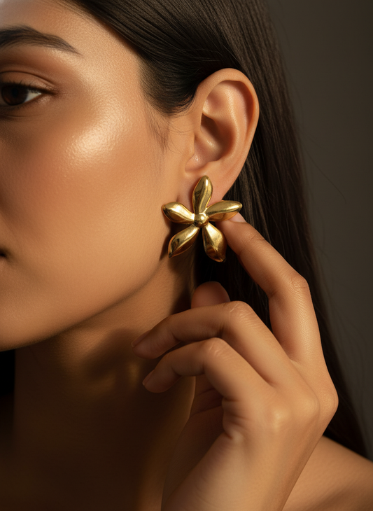 Gilded Bloom Studs