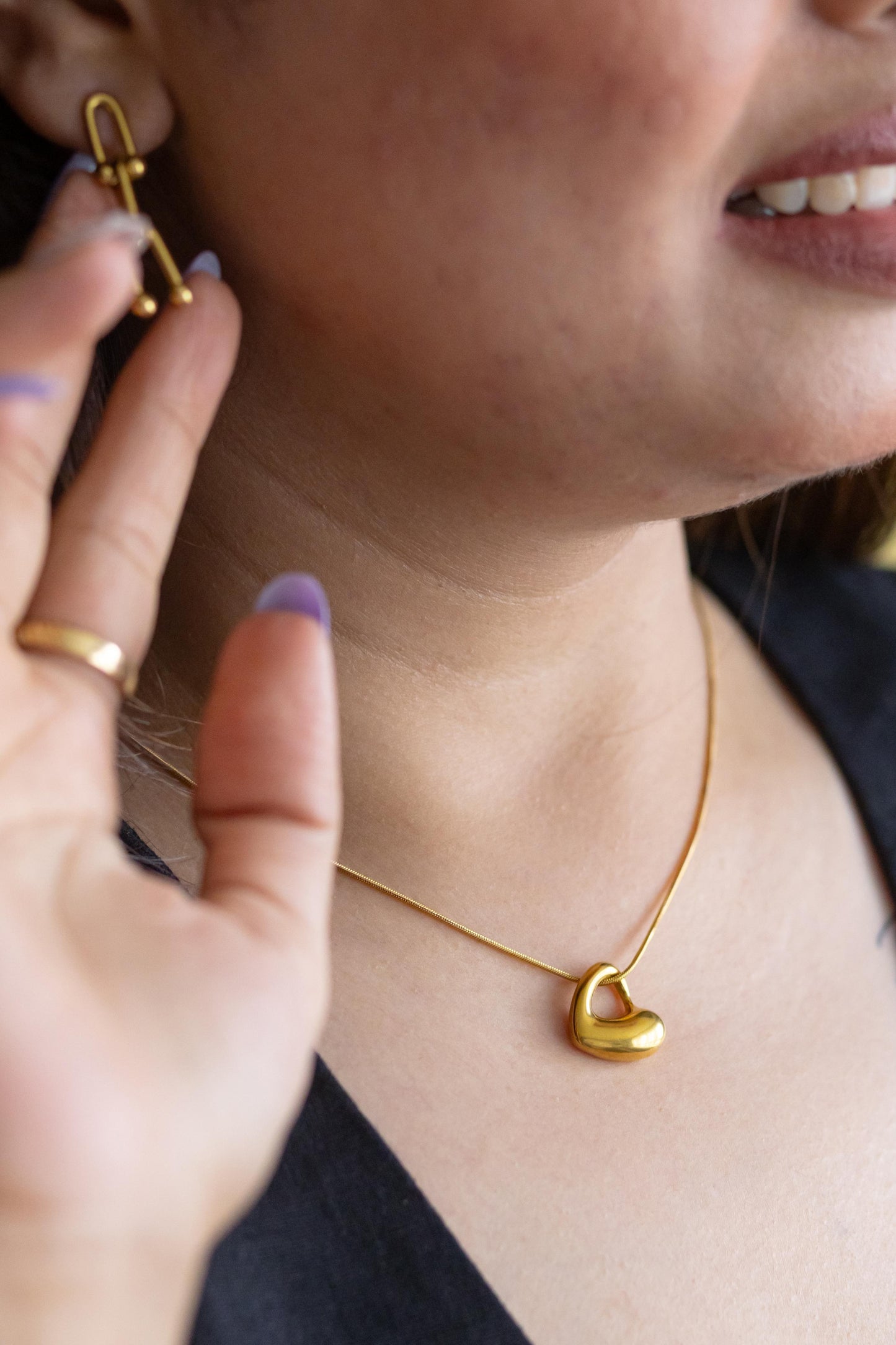 Aurelle Lumé Heart Necklace