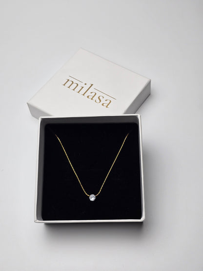 Aurelle Solara Solitaire Necklace