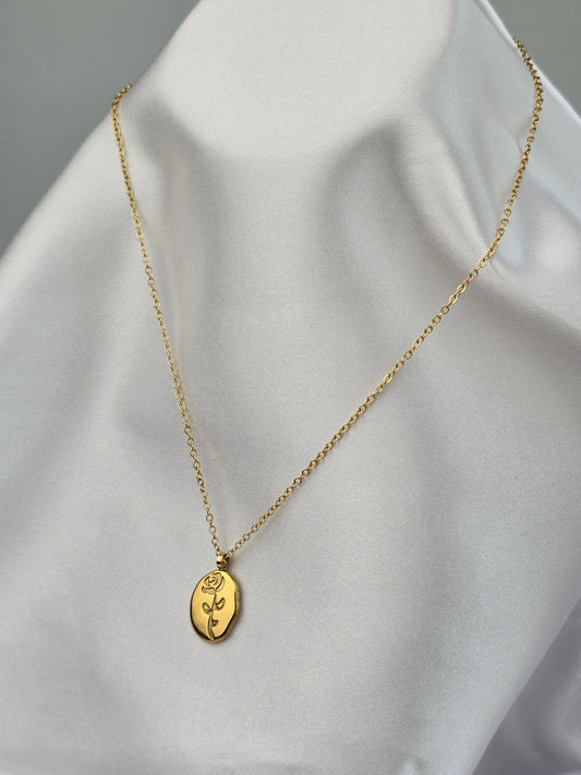 Aurelle Roselle Cameo Necklace