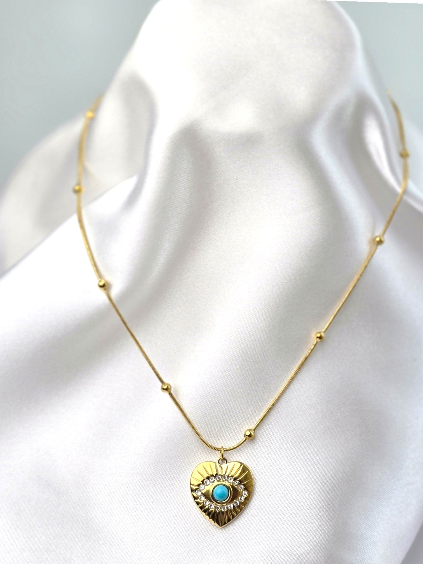 Aurelle Aegis Heart Necklace