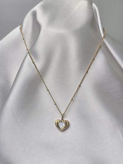 Aurelle Noire Enamel Necklace