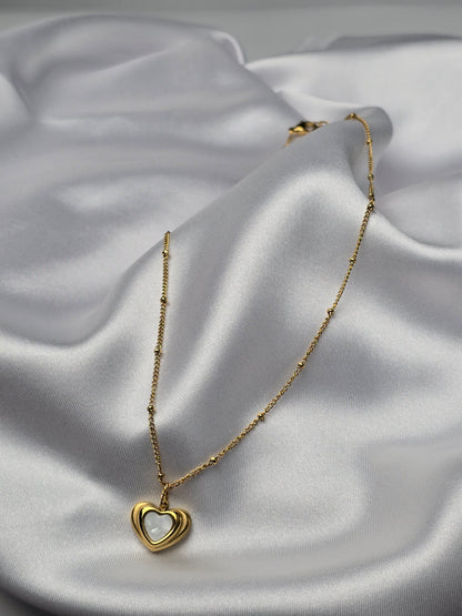 Aurelle Noire Enamel Necklace