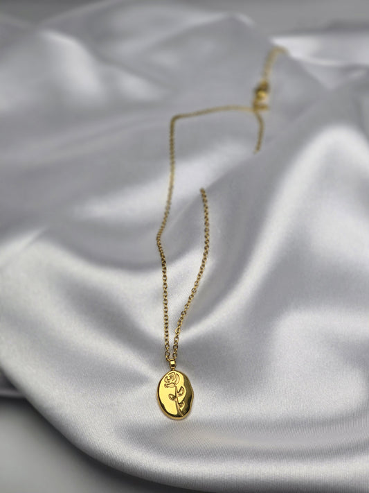 Aurelle Roselle Cameo Necklace