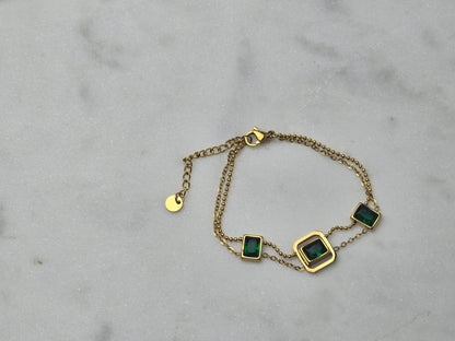 Green Cubic Zirconia Bracelet