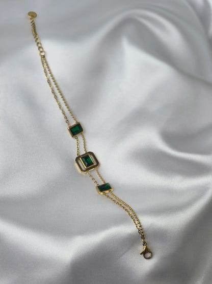 Green Cubic Zirconia Bracelet
