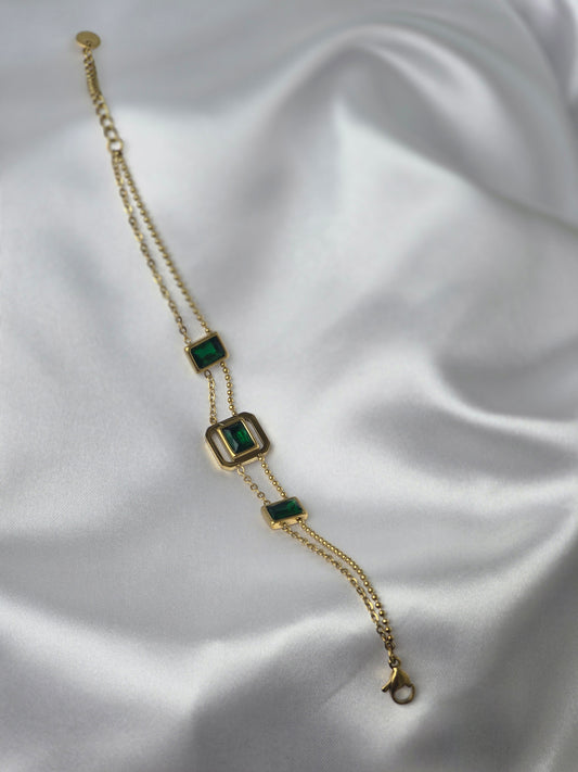Green Cubic Zirconia Bracelet