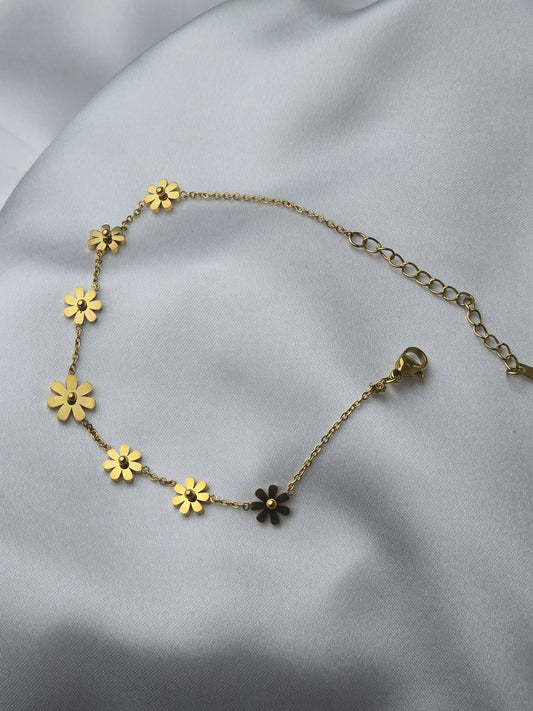 Flower Charm Bracelet