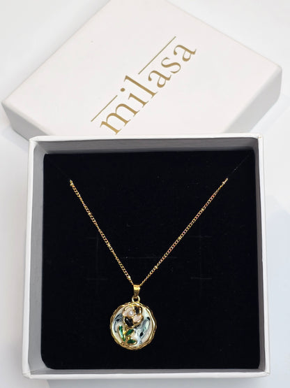 Aurelle Blue Meadow Pendant