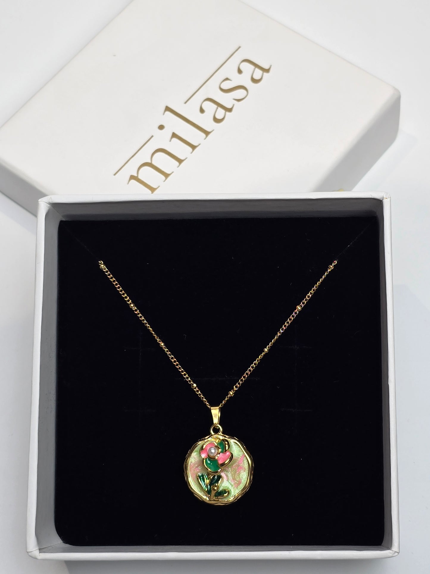 Aurelle Green Meadow Pendant