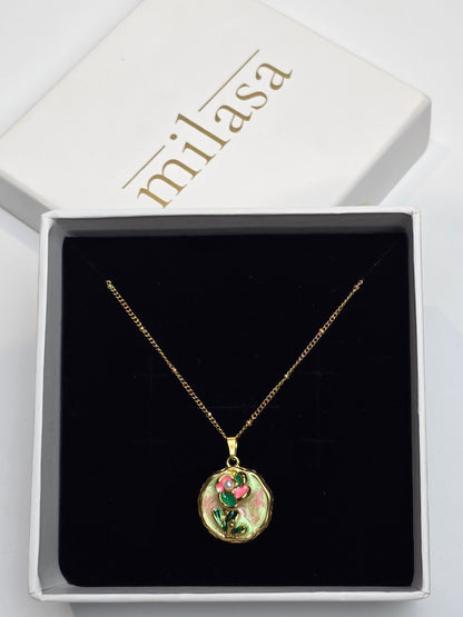Aurelle Green Meadow Pendant