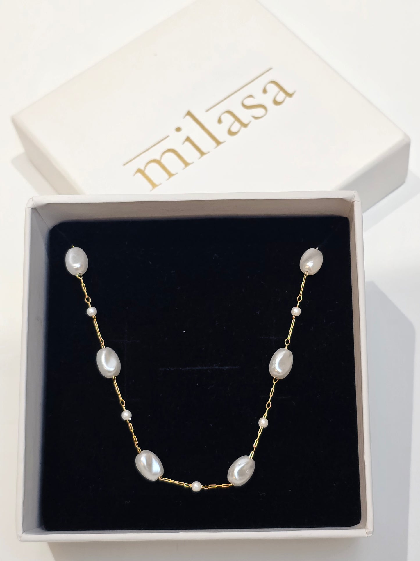 Elysian Pearl Chain Necklace