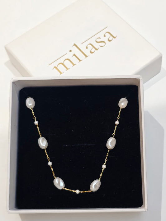 Elysian Pearl Chain Necklace