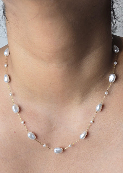Pearl Pair - Elysian Pearl Necklace and Allure Celeste Studs