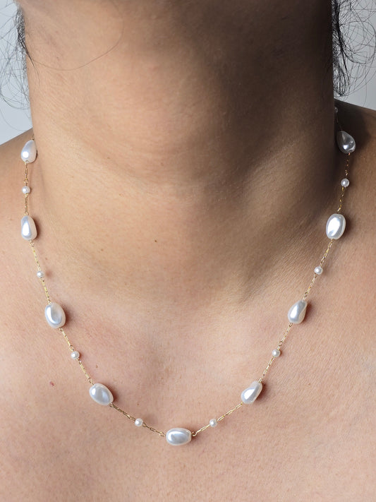 Elysian Pearl Chain Necklace