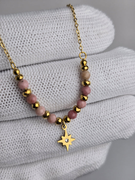 Elysian Pink Bead Necklace