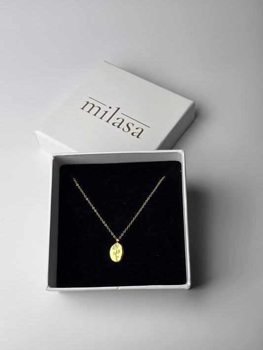 Aurelle Roselle Cameo Necklace