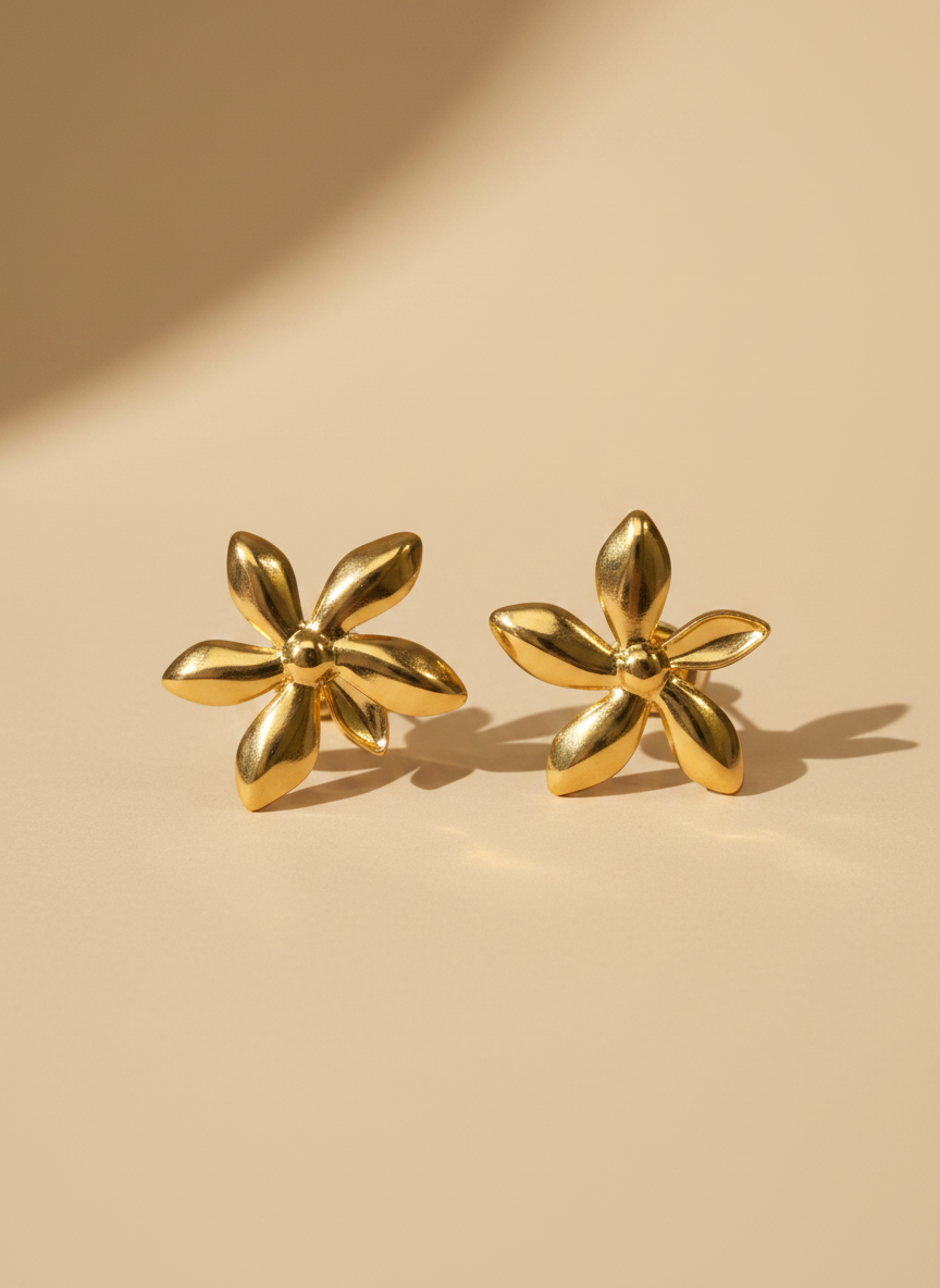 Gilded Bloom Studs