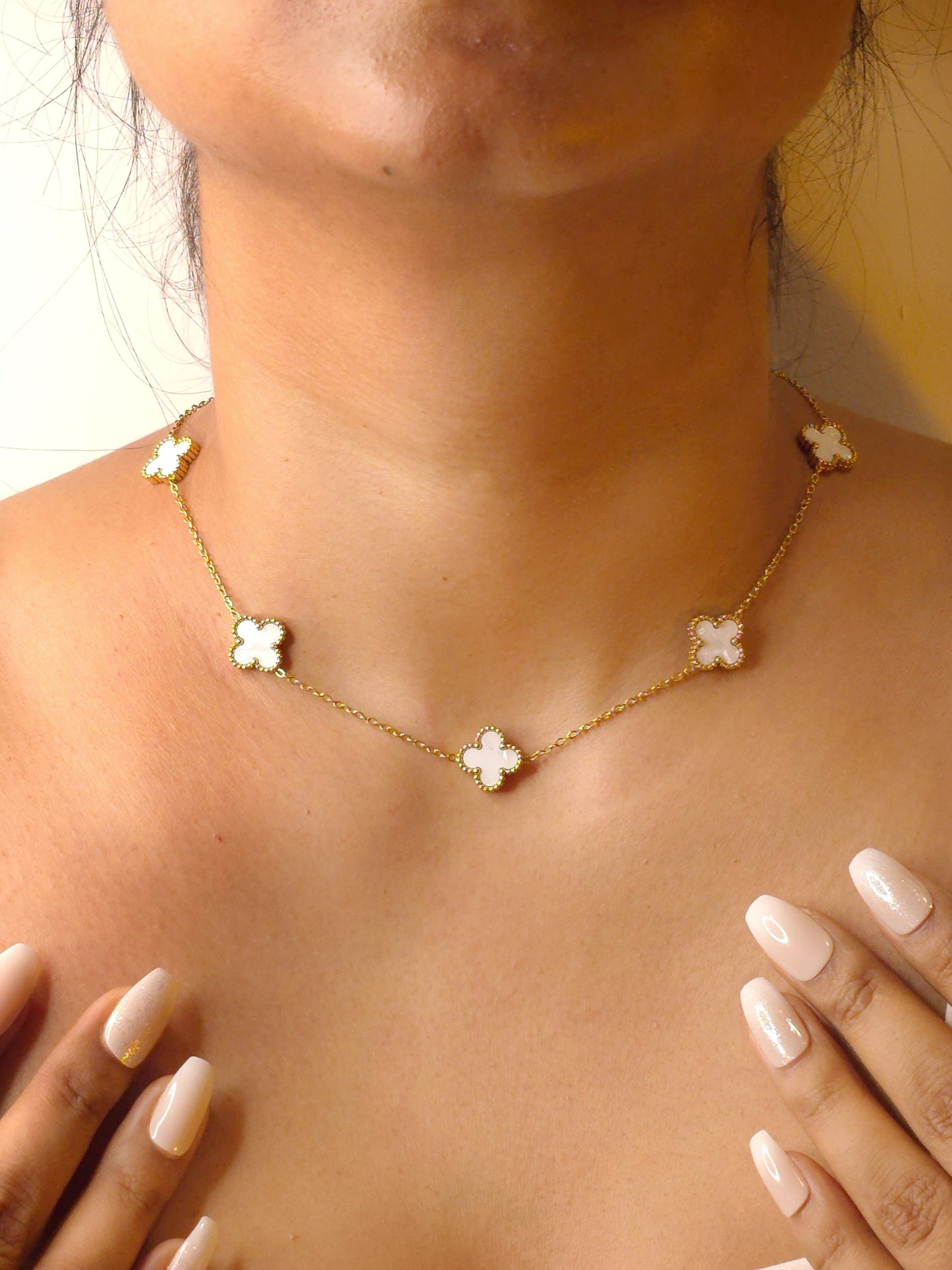 Ivory Clover Necklace