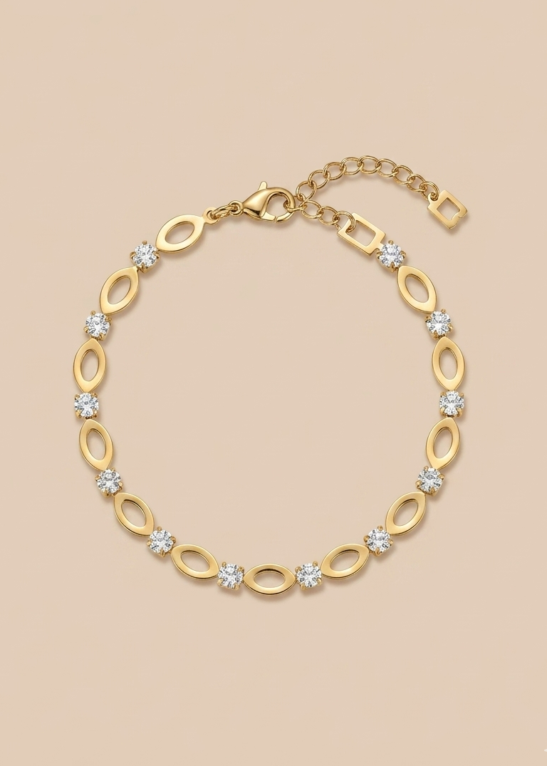 Aira Celeste Oval Spark Bracelet