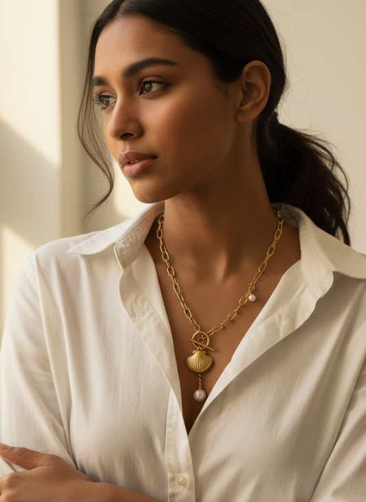 Maris Serena Pearl Shell Necklace