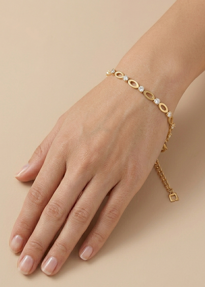 Aira Celeste Oval Spark Bracelet
