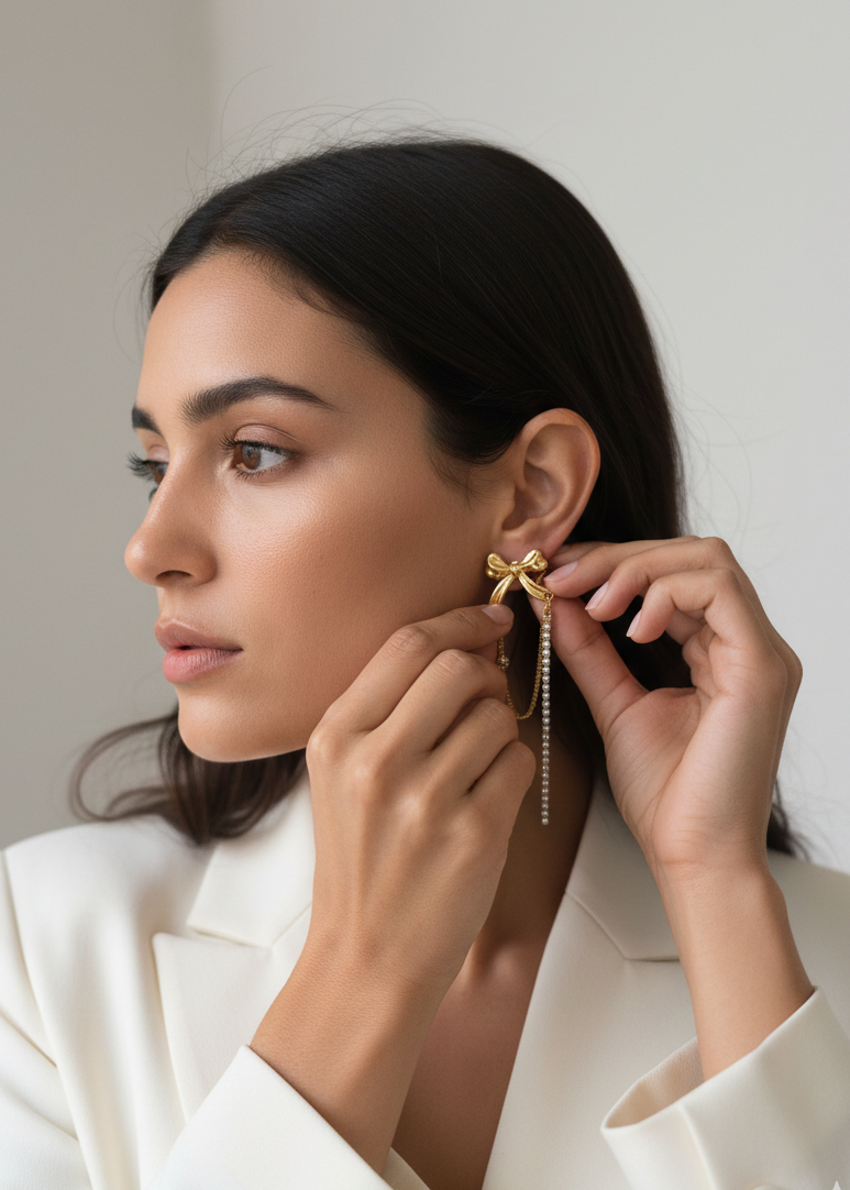 Selara Noelle Drape Earrings