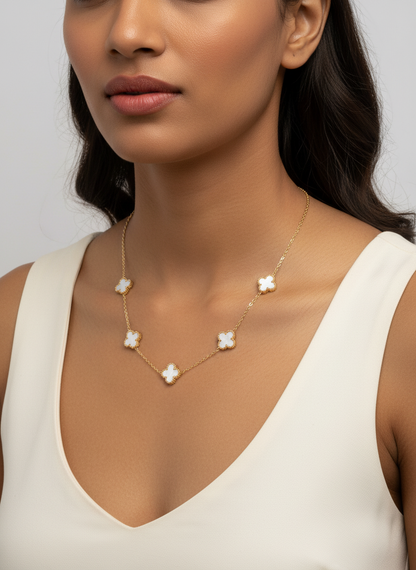 Quintet Clover Necklace