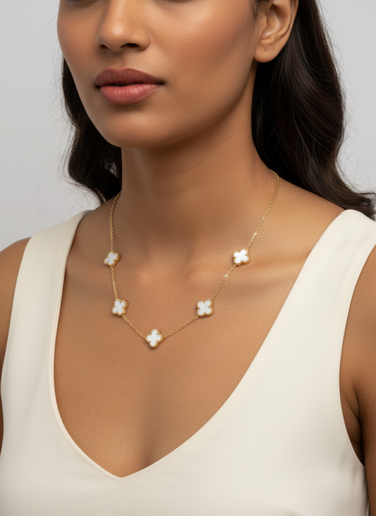 Quintet Clover Necklace