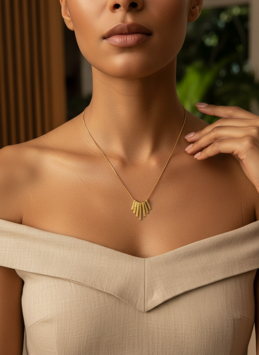 Zenith Fringe Necklace