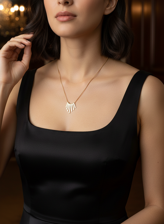 Zenith Fringe Necklace