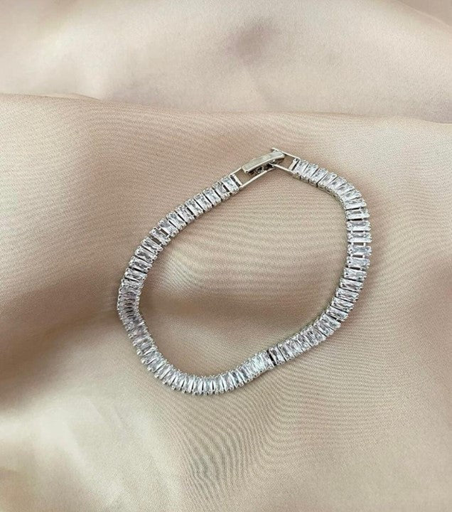 92.5 Sterling Silver Tennis Bracelet