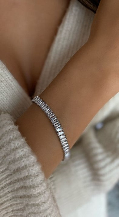 92.5 Sterling Silver Tennis Bracelet