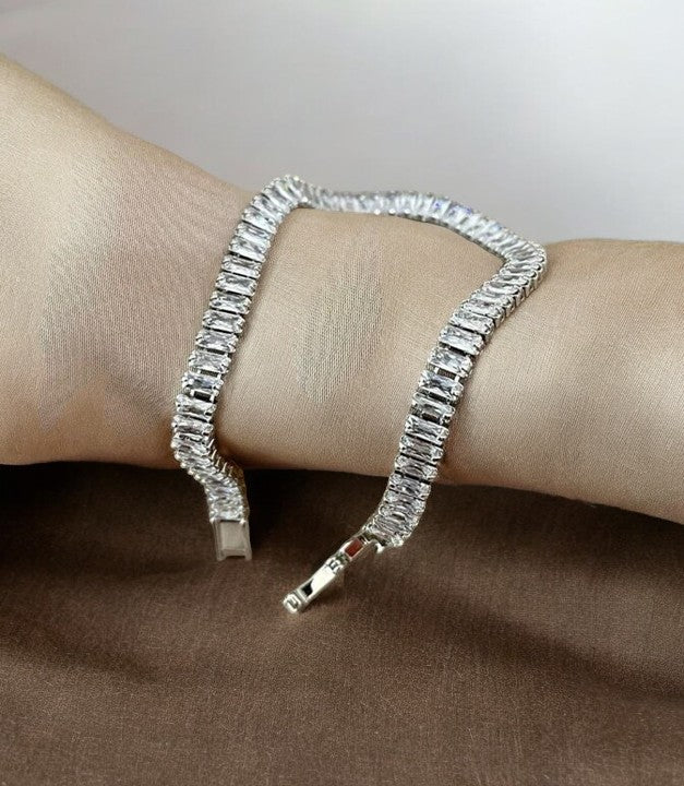 92.5 Sterling Silver Tennis Bracelet